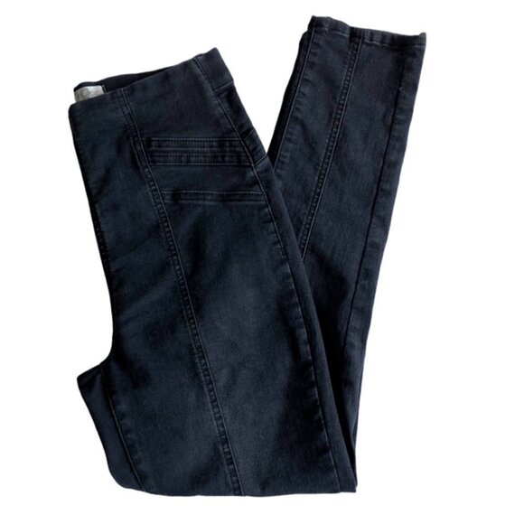Free People Feel Alright Black Skinny Jeans OB1013064 28 - Picture 1 of 8